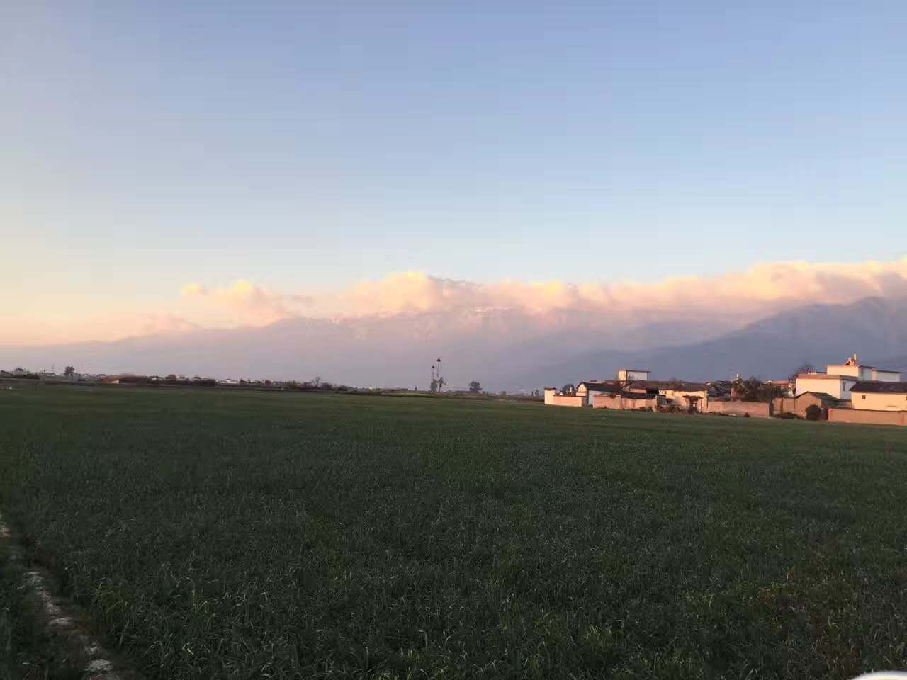 打理晚霞